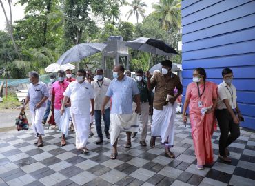 Azhikode Pompano Hatchery Minister Saji Cherian visited